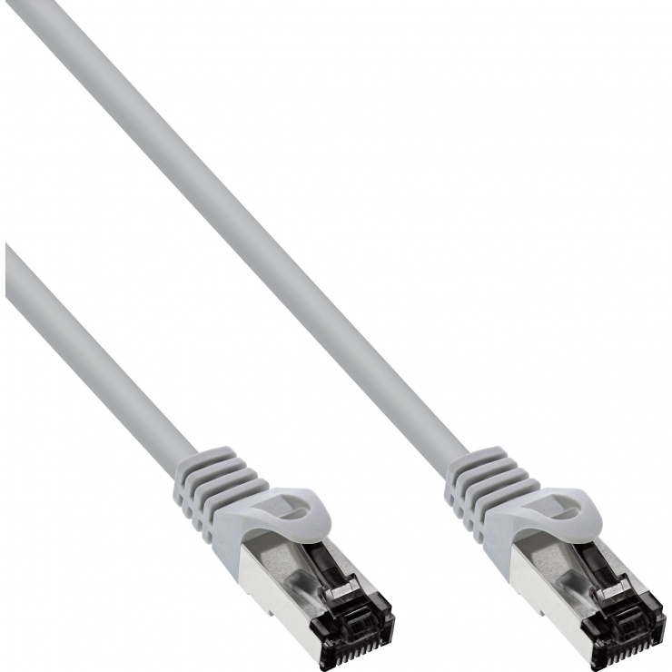 Imagine Cablu de retea RJ45 S/FTP PiMF Cat.8.1 LSOH 1m Gri, InLine IL78801