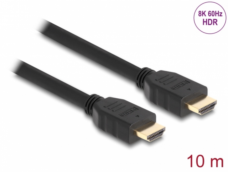 Imagine Cablu High Speed HDMI 48Gbps 8K60Hz/4K120Hz T-T 10m, Delock 82006