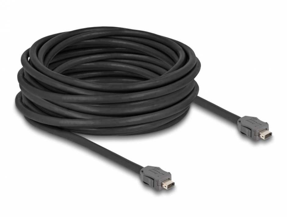Imagine Cablu ix Industrial (A-coded) pentru Industry 4.0/IoT Cat.7 T-T 10m, Delock 82025