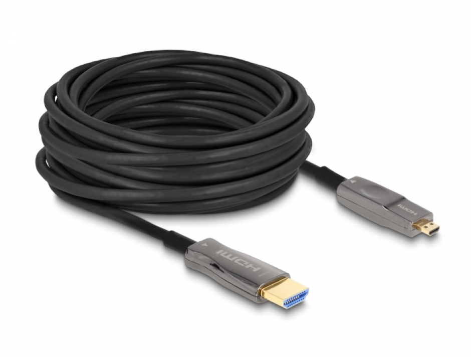 Imagine Cablu activ optic HDMI 5 in 1 8K60Hz T-T 10m, Delock 86005