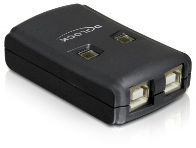 Imagine Switch USB 2.0 2 PC la o periferica, Delock 87482