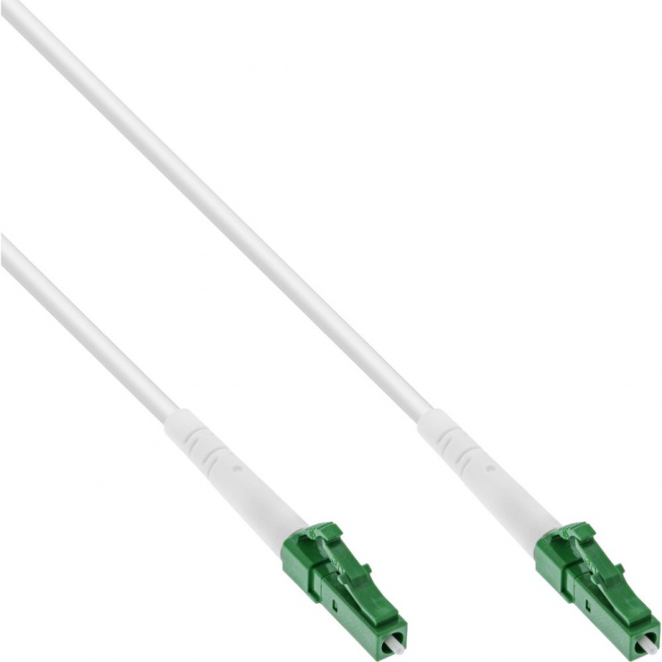 Imagine Cablu fibra optica Simplex FTTH LC/APC la LC/APC OS2 15m, InLine IL88215