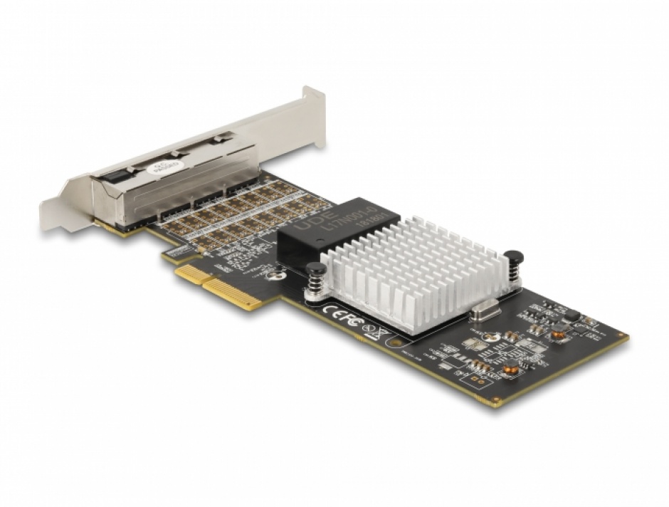 Imagine PCI Express la 4 x RJ45 Gigabit LAN i350, Delock 88606