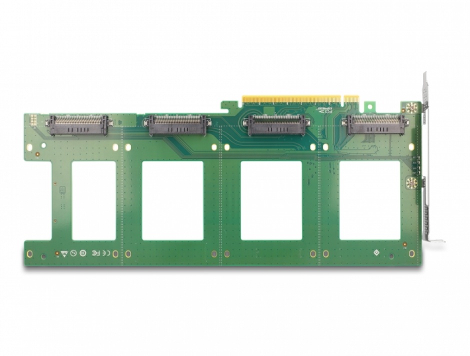 Imagine PCI Express la 4 x U.2 NVMe SFF-8639 interne - Bifurcation, Delock 90092