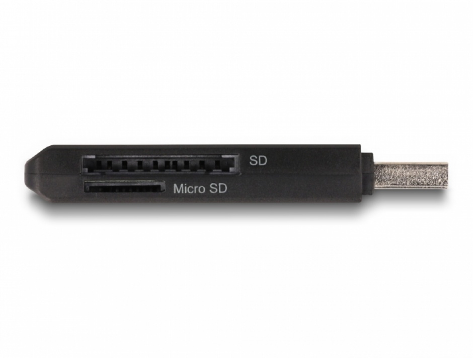 Imagine Cititor de carduri USB 3.2 Gen1-A la micro SD/SD, Delock 91002