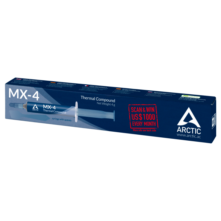 Imagine Pasta siliconica MX-4 cu aplicator 4g, Arctic