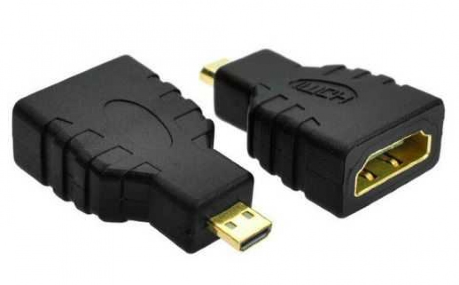 Imagine Adaptor micro HDMI-D la HDMI-A T-M, ADAPT-HDMIF/UHDMIM-WL