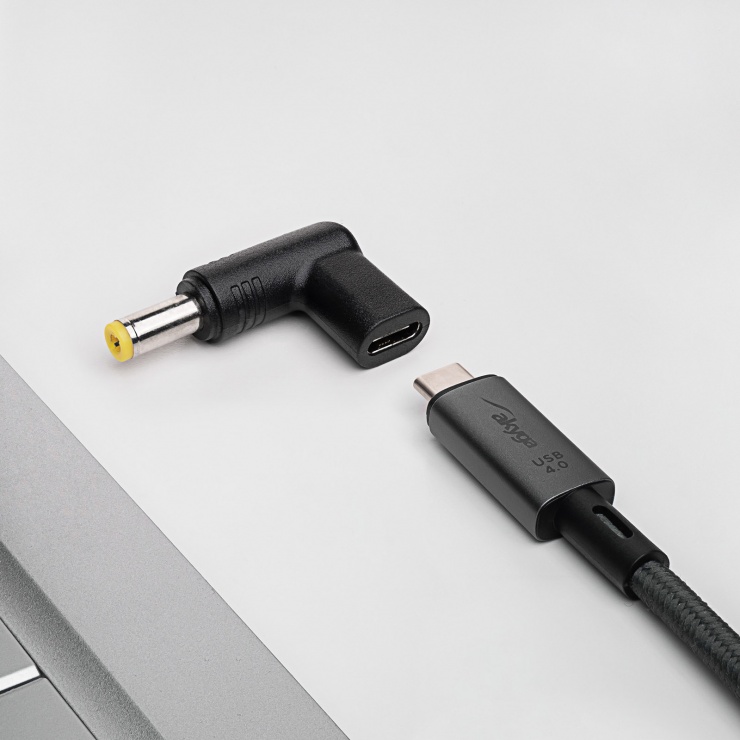 Imagine Adaptor alimentare USB type C la DC 5.5 x 2.5 mm M-T 18.5V-20V/100W, AK-ND-C01