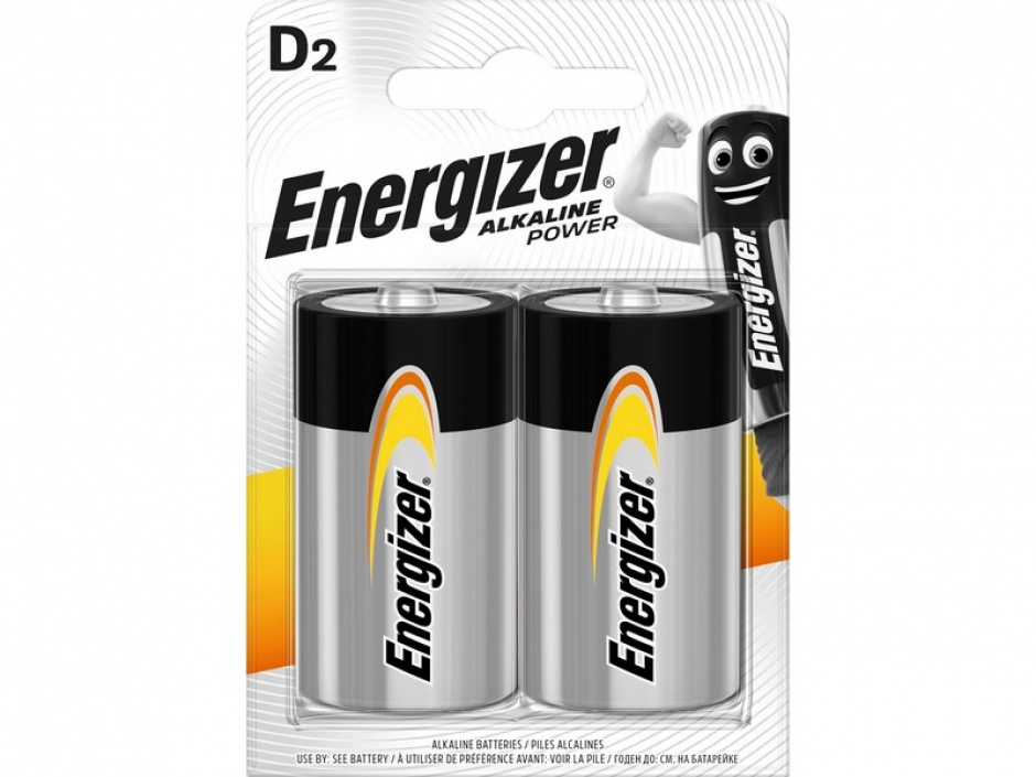 Imagine Set 2 baterii tip D 1.5V LR20, Energizer E301003400