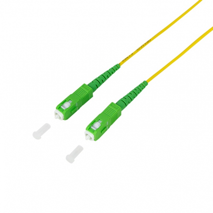 Imagine Cablu fibra optica Simplex Single Mode OS2 SC/APC-SC/APC 10m, Logilink FPSSC10