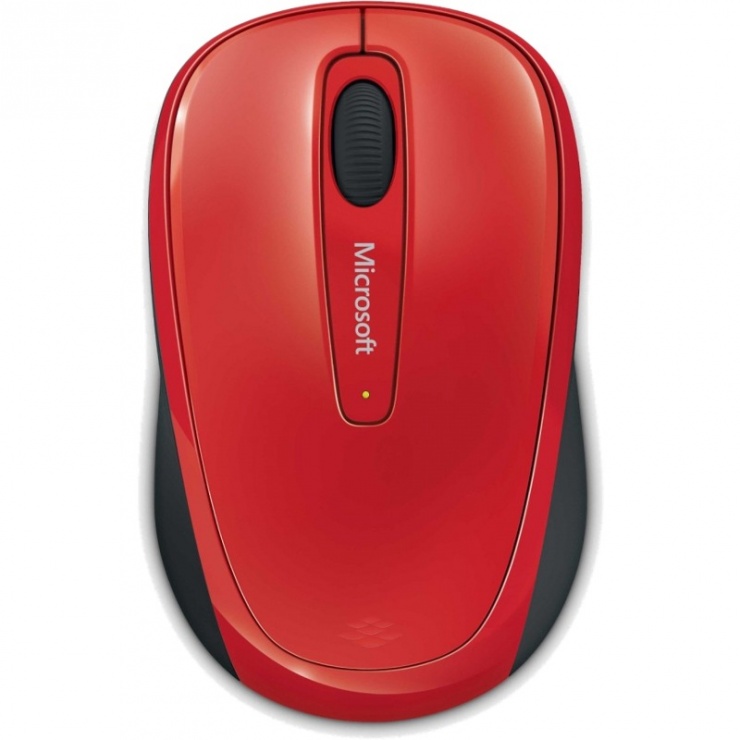 Imagine Mouse wireless Mobile 3500 Rosu, Microsoft