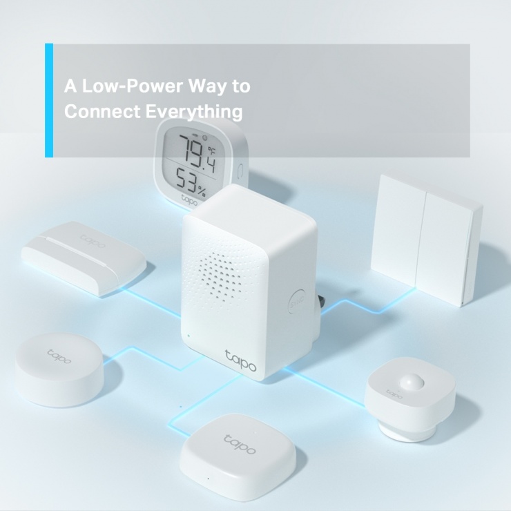 Imagine Hub Smart cu difuzor necesar pentru senzorii Tapo, TP-LINK H100