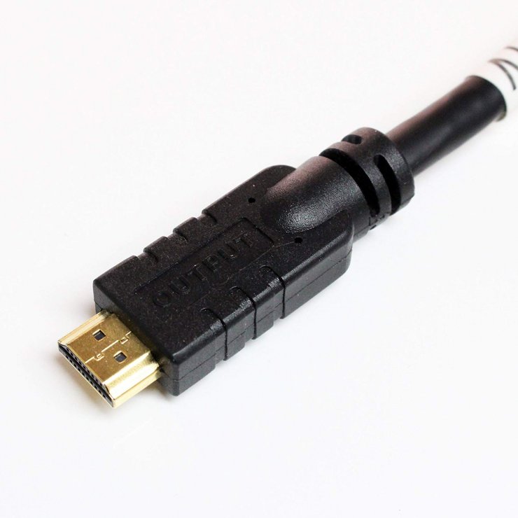 Imagine Cablu HDMI cu amplificare 4K@60Hz 15m T-T Negru, kphdm2r15