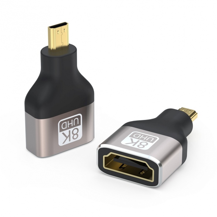 Imagine Adaptor micro-D HDMI la HDMI-A 8K60Hz/4K120Hz T-M, kphdma-44