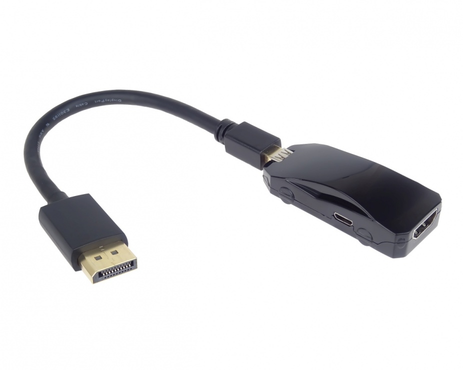 Imagine Adaptor HDMI la Displayport 8K30Hz/4K120Hz cu alimentare USB, kportad29