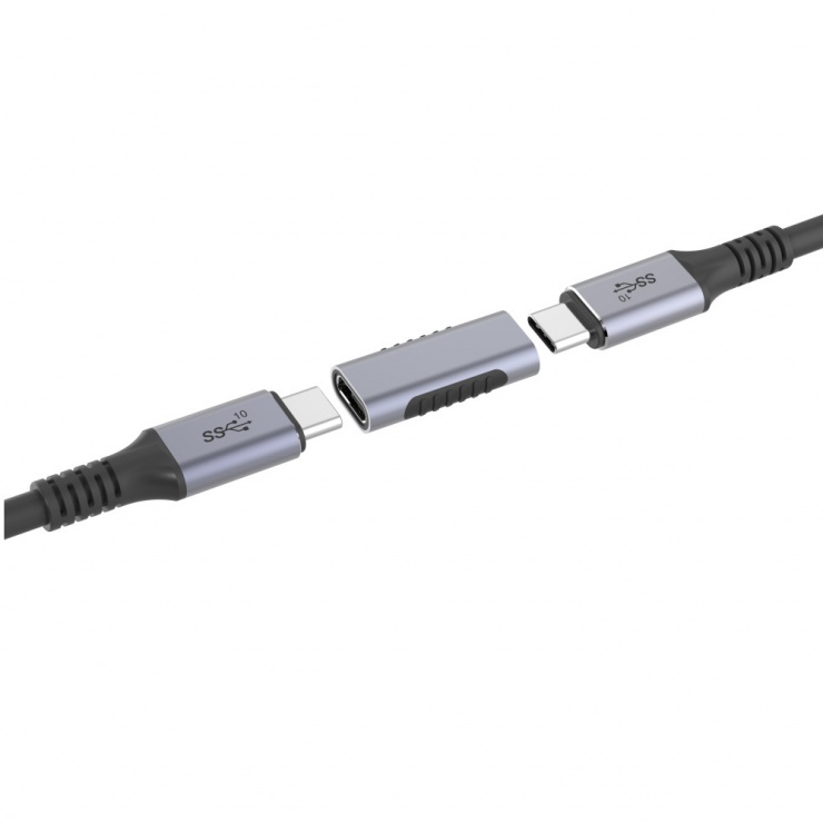 Imagine Adaptor USB 3.1 type C M-M Aluminiu, kur31-25