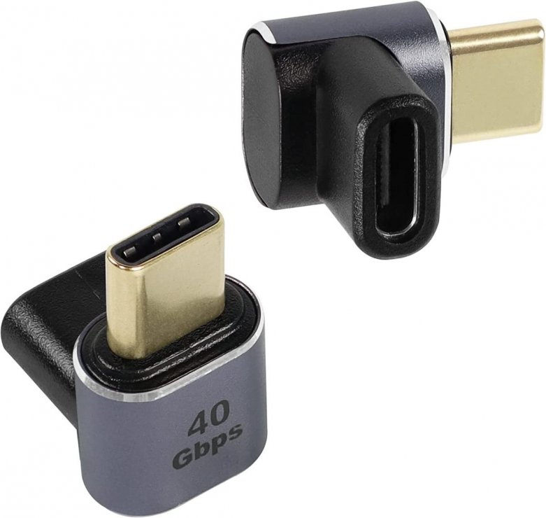 Imagine Adaptor USB 4 type C T-M unghi 90 grade, kur31-38
