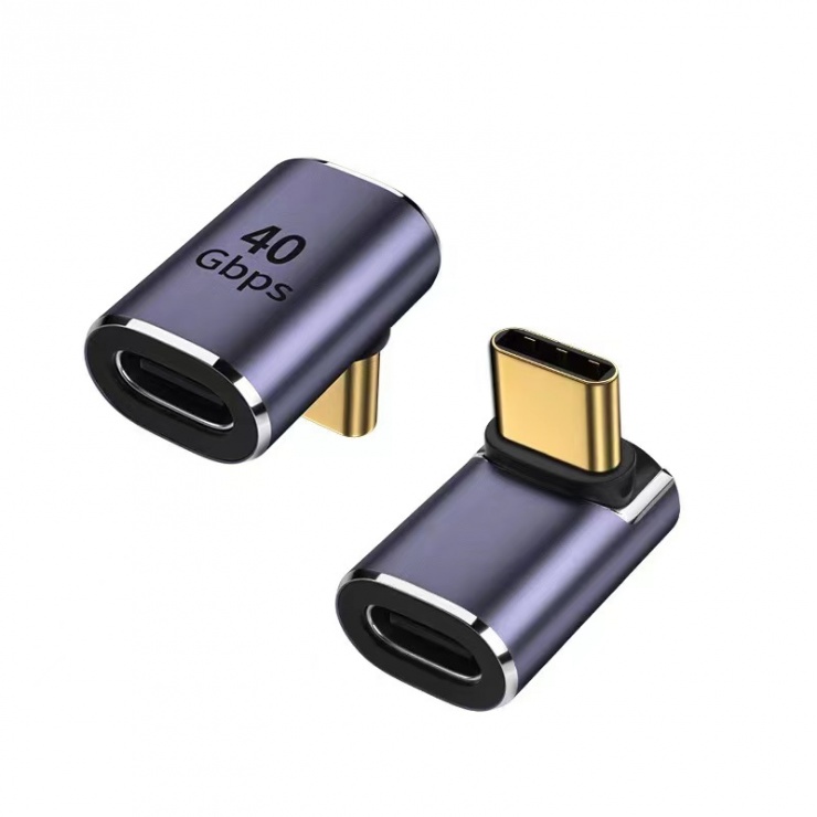 Imagine Adaptor USB 4 type C T-M unghi 90 grade, kur31-39