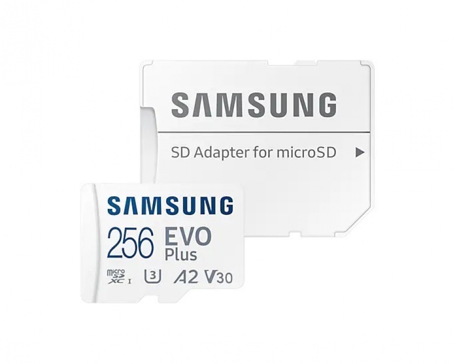Imagine Card de memorie microSDXC Evo Plus 256GB clasa 10 + adaptor SD, Samsung MB-MC256KA/EU