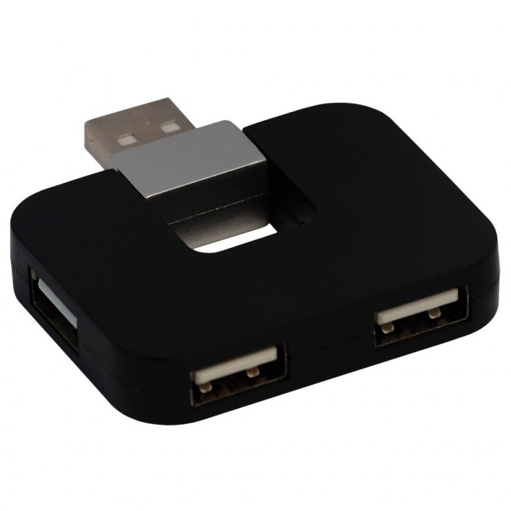 Imagine Hub extern 4 x USB 2.0 Negru, SPH-316