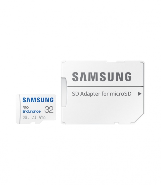 Imagine Card de memorie PRO Endurance microSD Class10 32GB + adaptor, Samsung MB-MJ32KA/EU