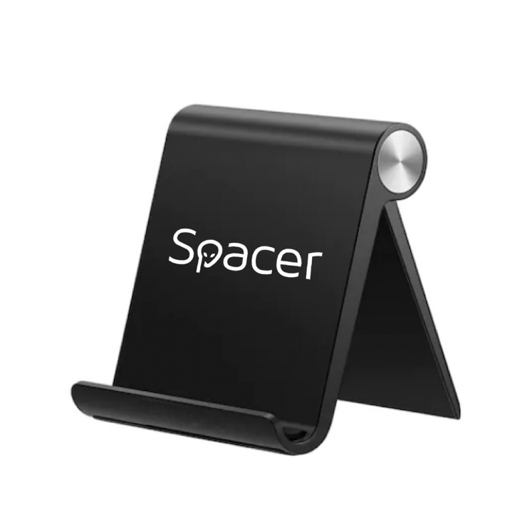 Imagine Suport smartphone pliabil Negru, Spacer SPDH-FLIP-01-BK