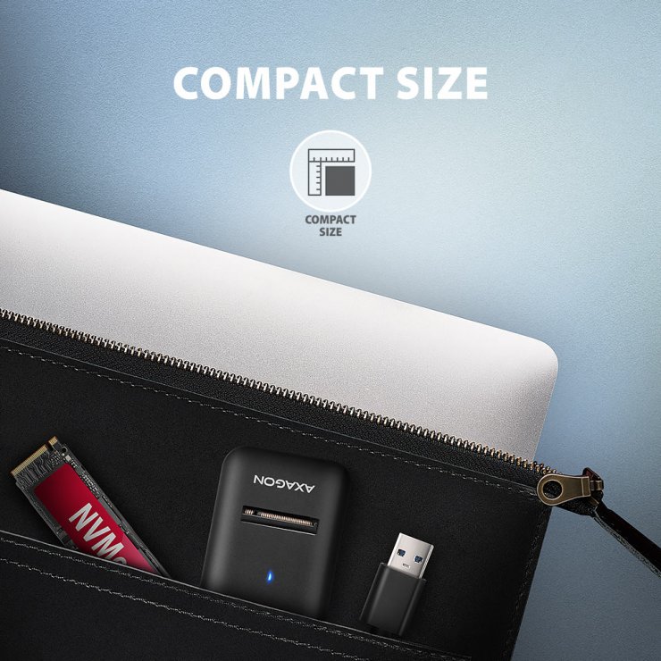 Imagine Adaptor USB 3.2 la M.2 NVMe/SATA, Axagon ADM2-AM