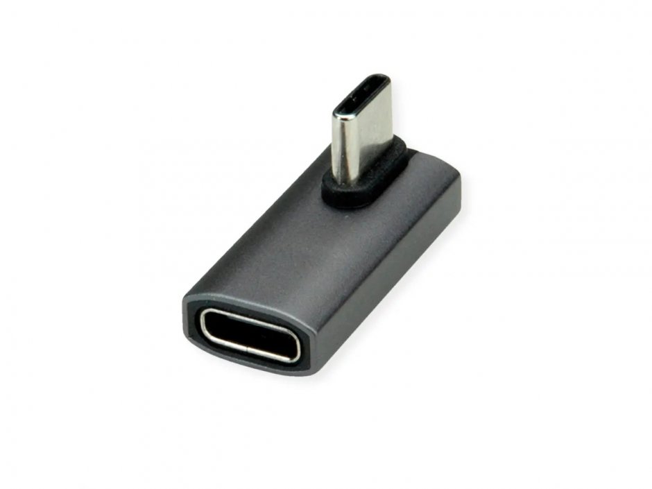 Imagine Adaptor USB 4 type C 240W unghi 90 grade T-M Aluminiu, Value 12.03.2933