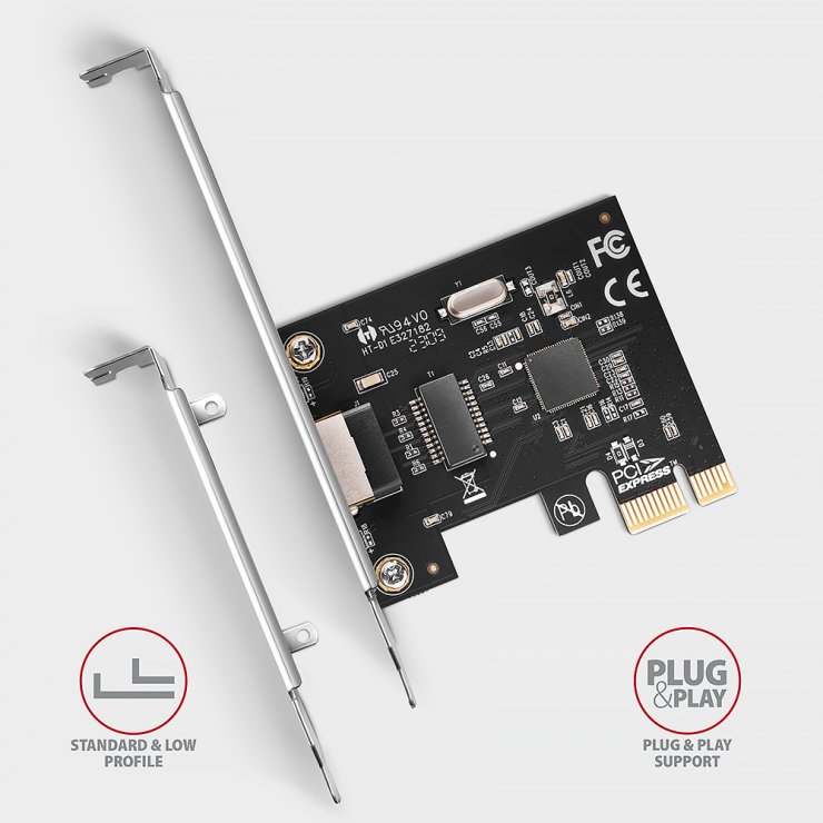 Imagine PCI Express la RJ45 LAN Gigabit, Axagon PCEE-GRF