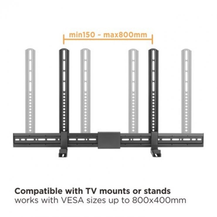 Imagine Suport universal soundbar montare TV, Goobay G70828