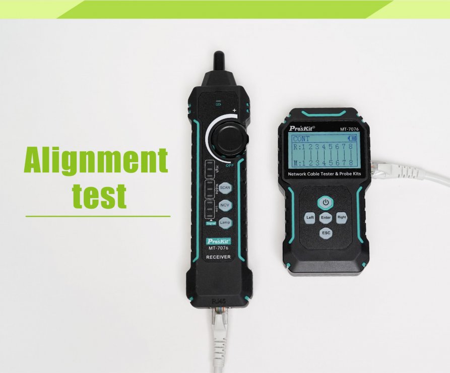 Imagine Tester retea LCD, Pro'sKit MT-7076