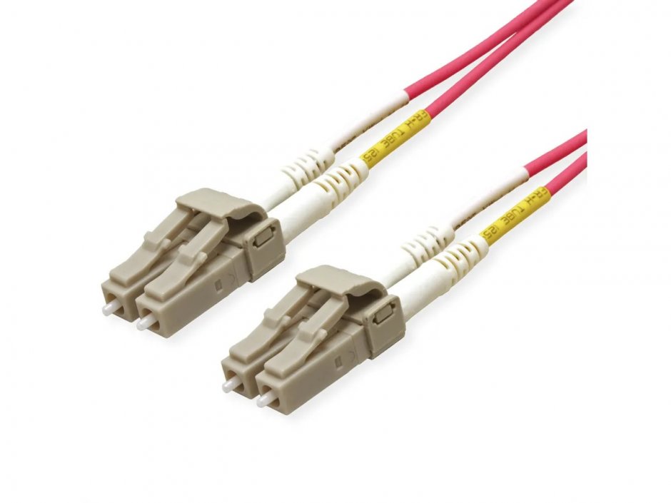 Imagine Cablu fibra optica LC - LC OM4 conector Low Loss 1m, Roline 21.15.8851