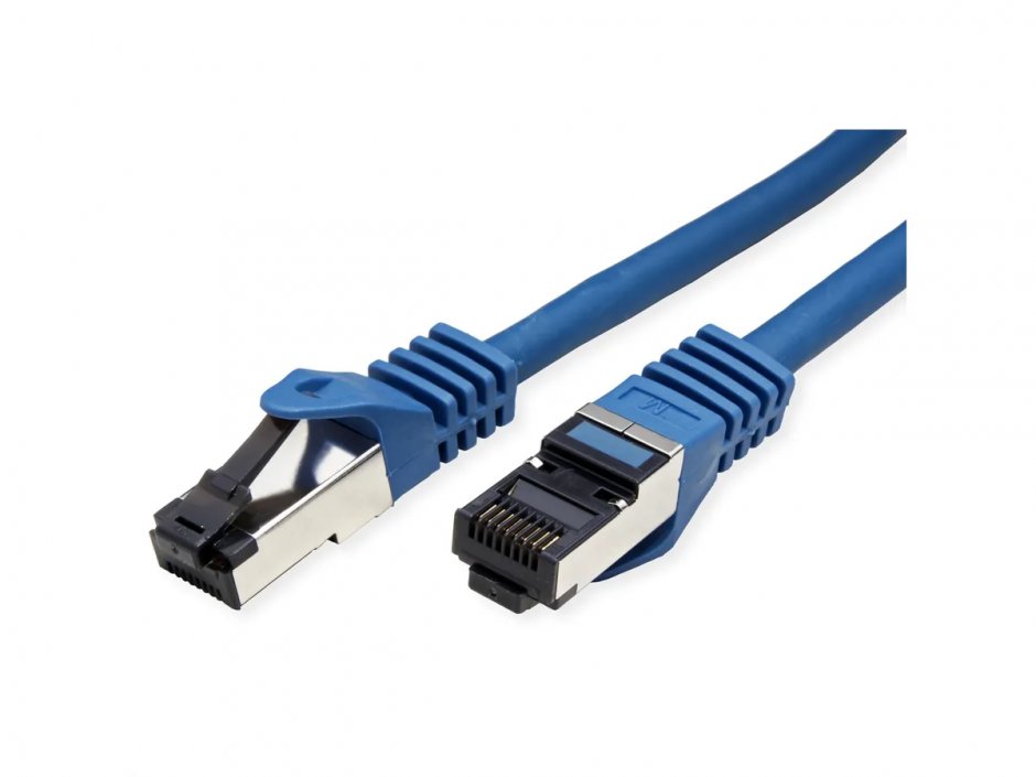 Imagine Cablu de retea RJ45 S/FTP Cat.8 (Class I) LSOH 3m Albastru, Value 21.99.1853