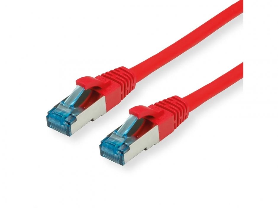 Imagine Cablu de retea RJ45 cat.6A LSOH Rosu 0.15m, Value 21.99.1980