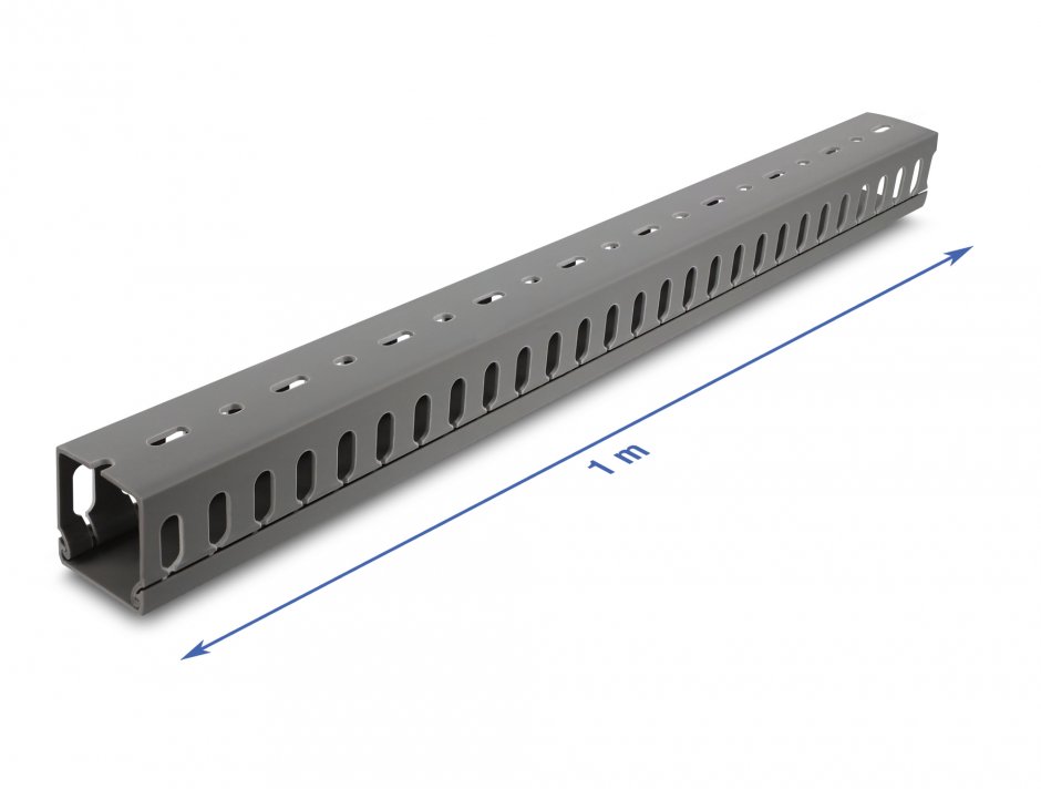 Imagine Canal cablu 40x40mm - lungime 1m Gri, Delock 22029