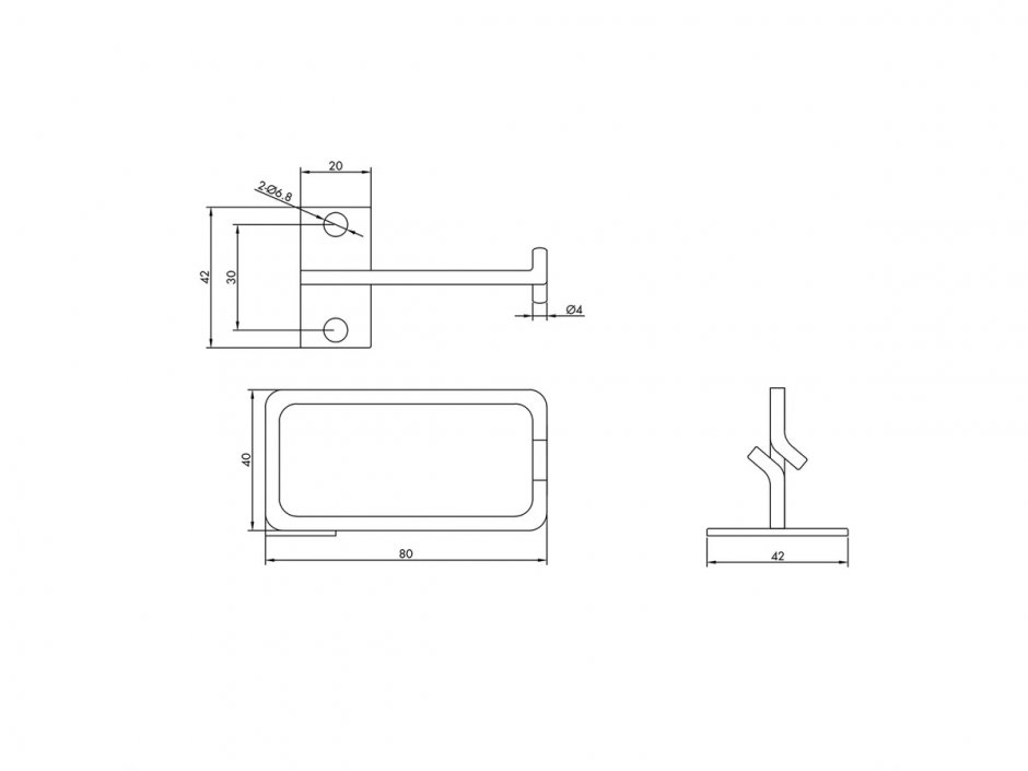 Imagine Organizator cabluri 40x80mm pentru cabinet 19", Roline 26.30.0013