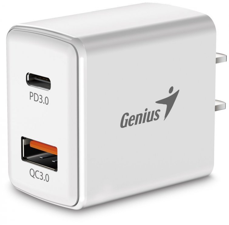 Imagine Incarcator priza Quick Charge 1 x USB-A + 1 x USB-C 20W, Genius