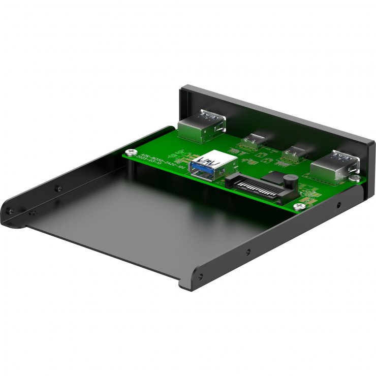 Imagine Front panel 3.5" 2 x USB-A + 2 x USB-C, InLine IL33456C