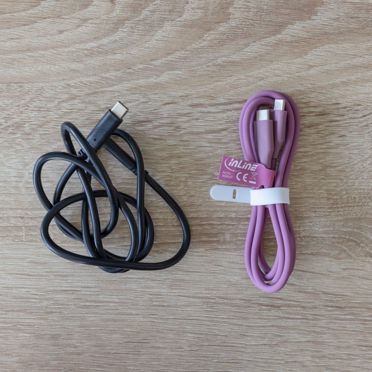 Imagine Cablu USB 2.0 type C fast charging silicon 100W Mov 2m, InLine IL35892P