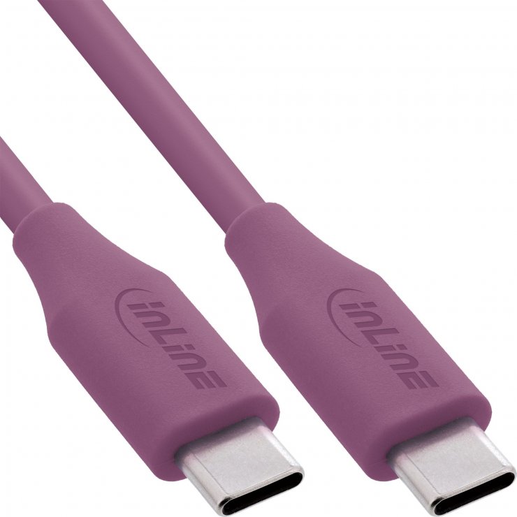Imagine Cablu USB 2.0 type C fast charging silicon 100W Mov 2m, InLine IL35892P