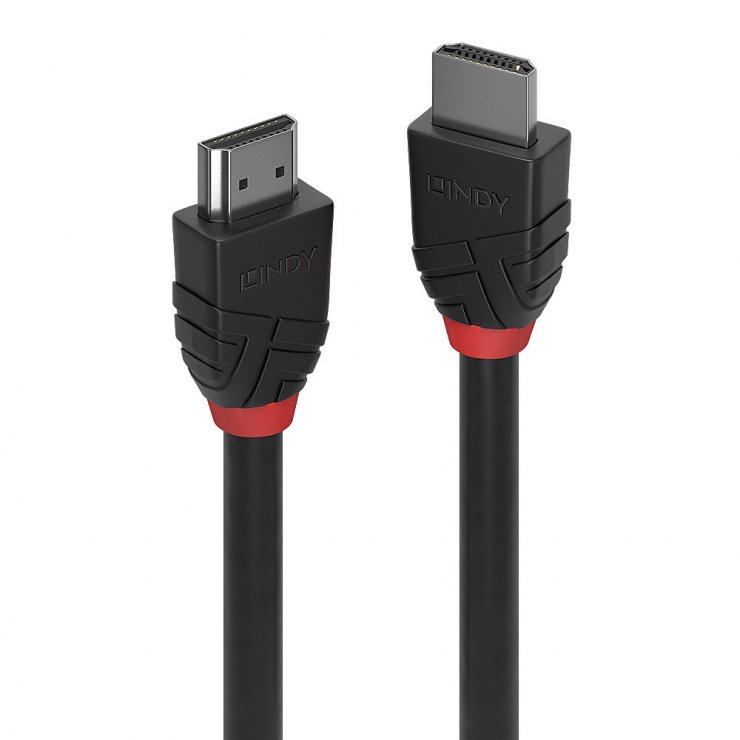 Imagine Cablu HDMI Black Line 8K60Hz/4K120Hz 7.5m, Lindy L37255