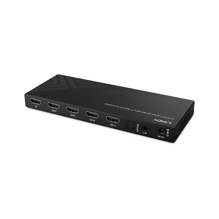 Imagine Multiplicator 4 porturi HDMI 8K60Hz cu Audio & Downscaling, Lindy L38535