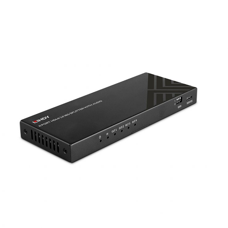 Imagine Multiplicator 4 porturi HDMI 8K60Hz cu Audio & Downscaling, Lindy L38535