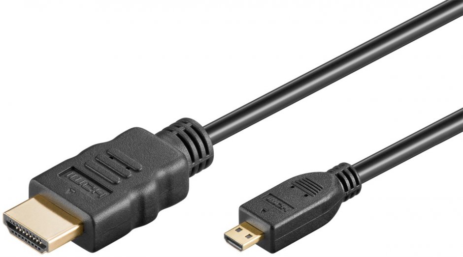 Imagine Cablu micro HDMI-D la HDMI 8K60Hz/4K120Hz T-T 1m, Goobay G74432