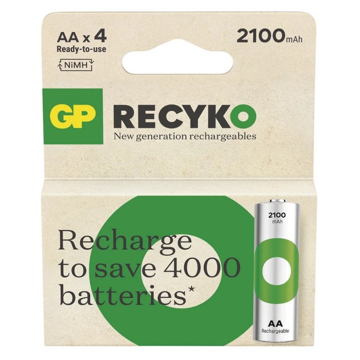 Imagine Set 4 buc acumulator AA/R6 ReCyko Pro Ni-MH 2100 mAh, GP Batteries