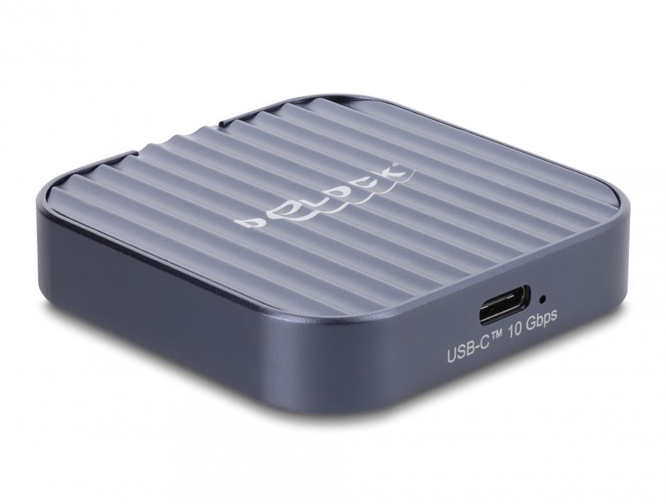 Imagine Rack extern magnetic USB Type C 10Gbps la M.2 NVMe/SATA SSD, Delock 42032