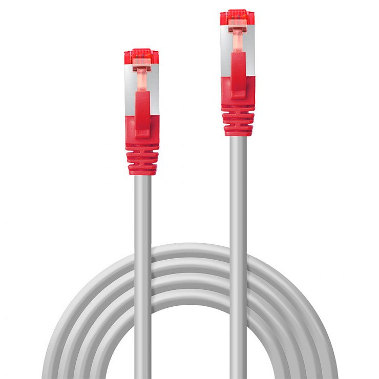 Imagine Cablu de retea RJ45 crossover Cat.6 S/FTP 15m Gri, Lindy L47843