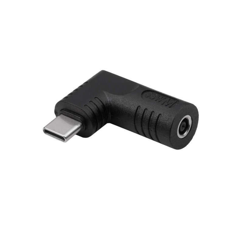 Imagine Adaptor USB type C la DC 4.5 x 3.0mm + pin 65W T-M, Akyga AK-ND-D13
