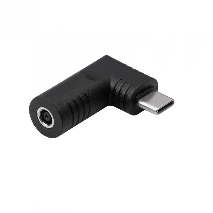 Imagine Adaptor USB type C la DC 4.5 x 3.0mm + pin 65W T-M, Akyga AK-ND-D13