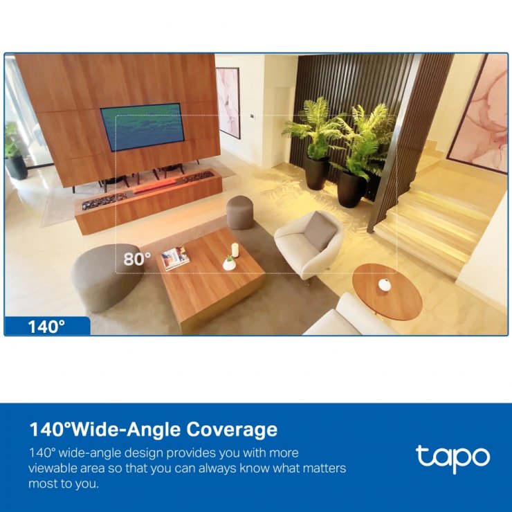 Imagine Camera wireless IP 2K QHD interior, TP-LINK TAPO C125